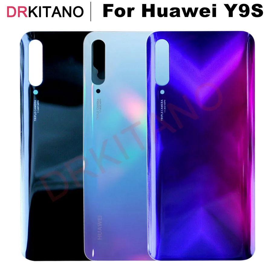 Задняя стеклянная крышка батарейного отсека для Huawei Y9S корпус P Smart Pro 2019 сменная
