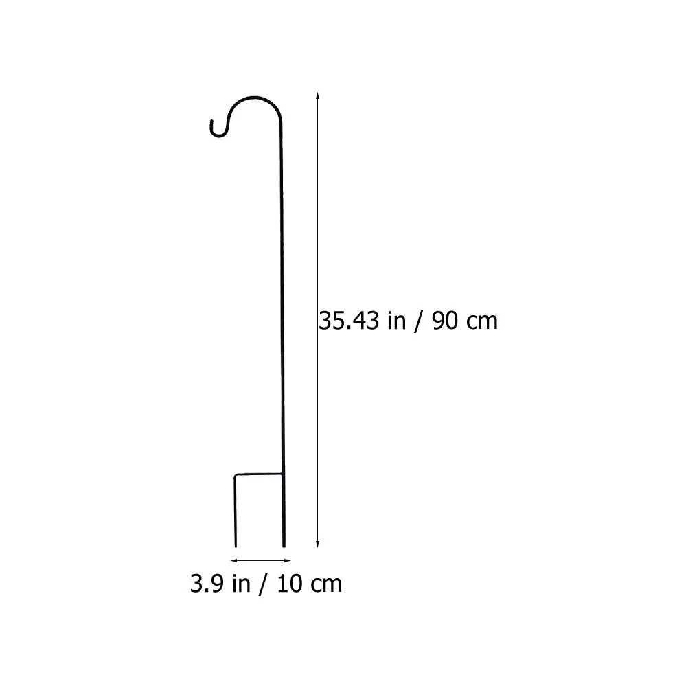 

6Pcs Garden Hanging Holder Lantern Hook Shepherd Hook Bird Feeder Garden Stake Detachable Plant Stand Garden Insert Iron Rod