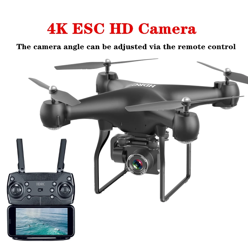 Радиоуправляемый Дрон 4K ESC HD камера жест селфи Квадрокоптер режим удержания
