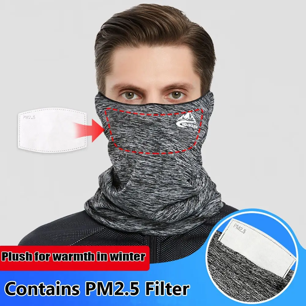 Женская зимняя ветрозащитная повязка на шею для бега открытом воздухе бандана