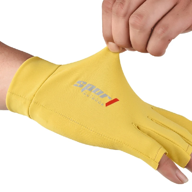 Перчатки для рыбалки спорта на открытом воздухе с двумя пальцами Нескользящие