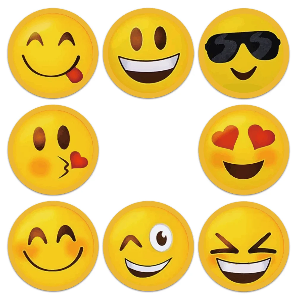 Pegatinas de Smiley para ni&ntilde;os, impresionante pegatina de recompensa de 8 patrones, suministros para profesores de aula, pegatina de cara linda para juguete para ni&ntilde;os, 100-500 Uds.-2
