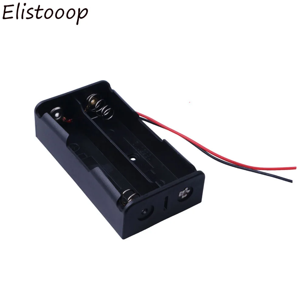 Пластиковый Чехол для аккумулятора 18650 контейнер хранения с проводными выводами