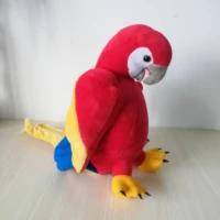 new toy lovely red parrot bird plush toy soft doll about 26cmbirthday gift b2969