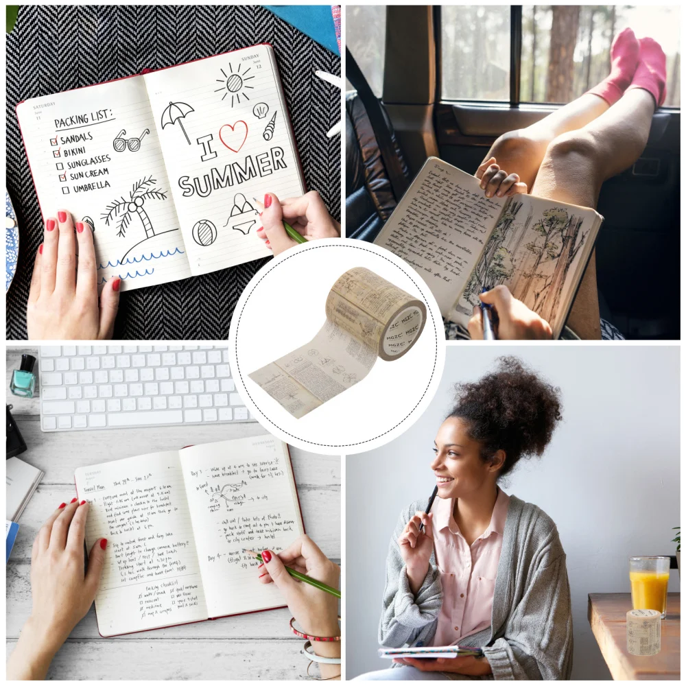 

1 Roll Washi DIY Adhesive Tape Multi-purpose Washi Tape Creative Washi Tape