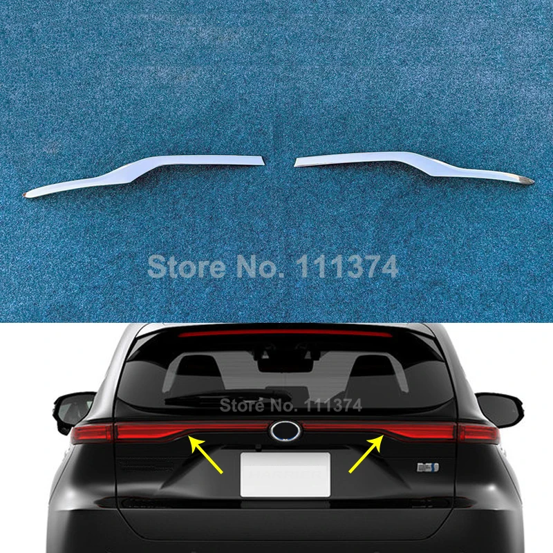 

ABS Chrome Car Rear Boot Door Trunk Lid Decor Cover Trim For Toyota Harrier Venza 2020 2021 Car Tailgate Garnish Accessories
