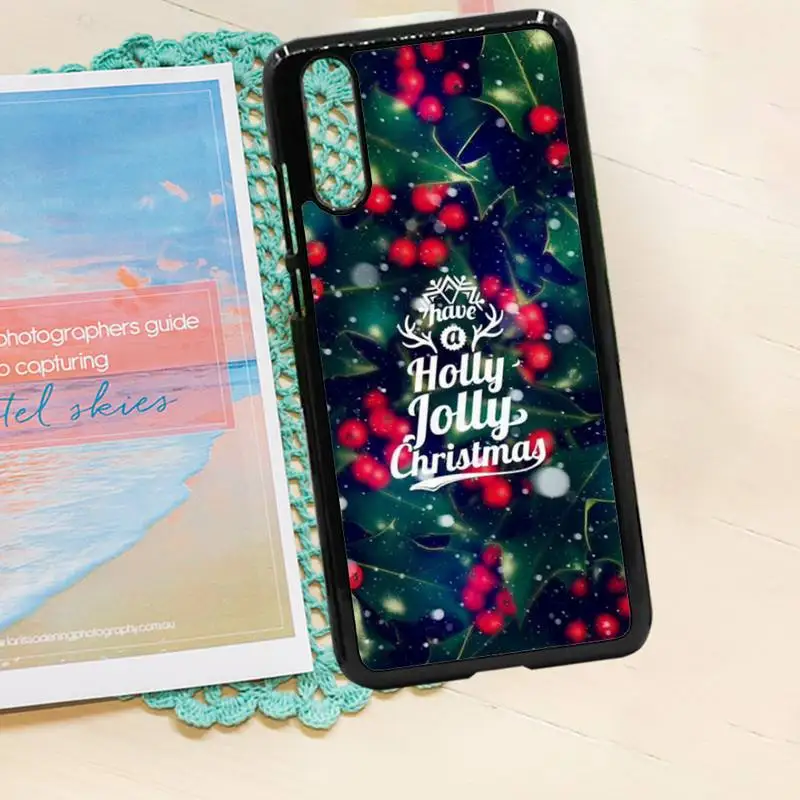 

Merry Christmas happy new year Phone Case PC for iPhone 11 12 pro XS MAX 8 7 6 6S Plus X 5S SE 2020 XR