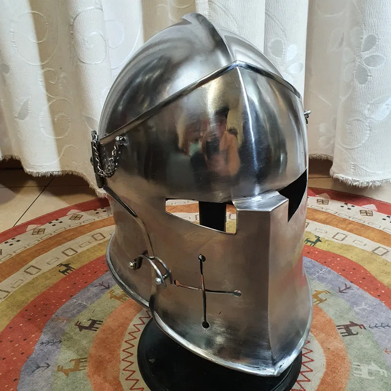 Средневековый Barbute шлем Рыцарь руля полностью пригодный для ношения него подарок