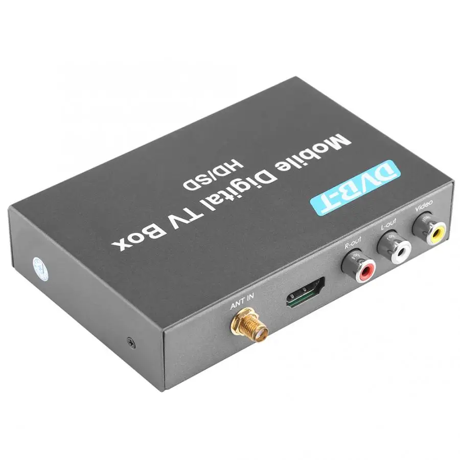 DVB T HD/SD Мобильный Автомобильный цифровой ТВ бокс аналоговый тюнер