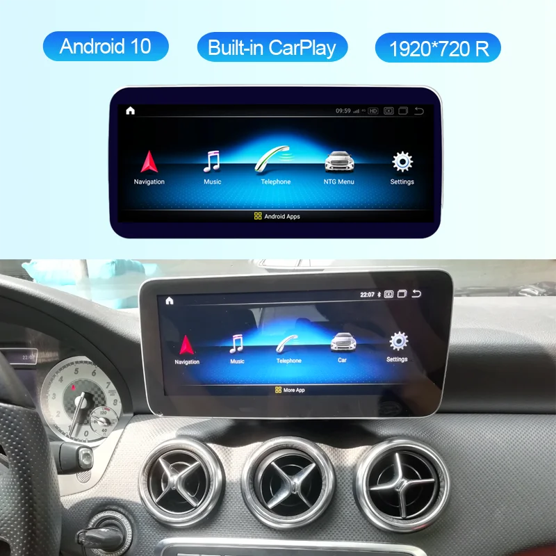 10 25 ”/12 5” Qualcomm Android стерео головное устройство для Benz A/CLA/GLA W176 C117 X156 NTG 4 5/5 0 с CarPlay
