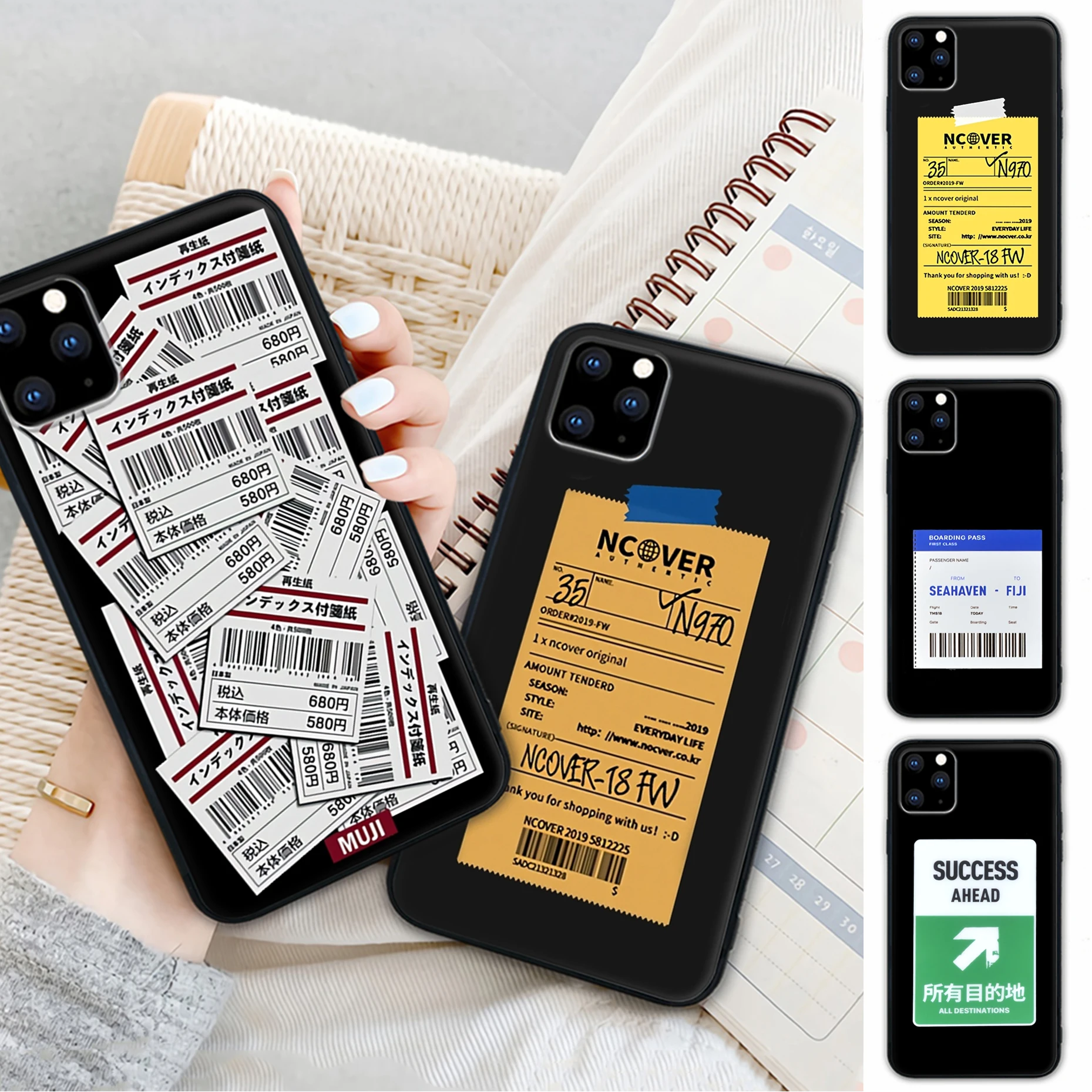 

Art Air Tickets Label Ticket Trend Cellphone Case For Huawei Honor 20 10 9 Lite 7A 9X 8x 8 S 20s 30 PRO PLAY Cover