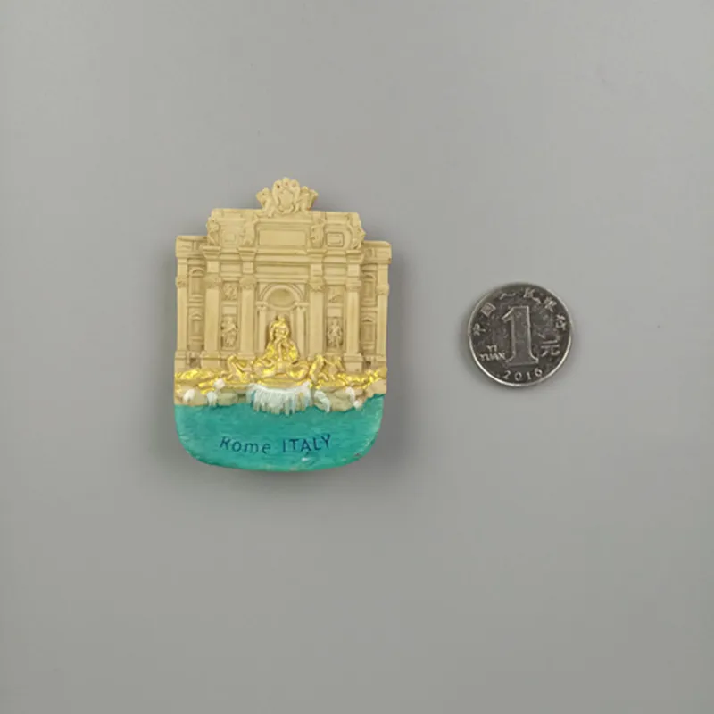 World Fridge Magnet Fridge Magnets Italy Rome Resin Fridge Magnet Sticker World Travel Souvenir Magnetic - Цвет: Wishing pool