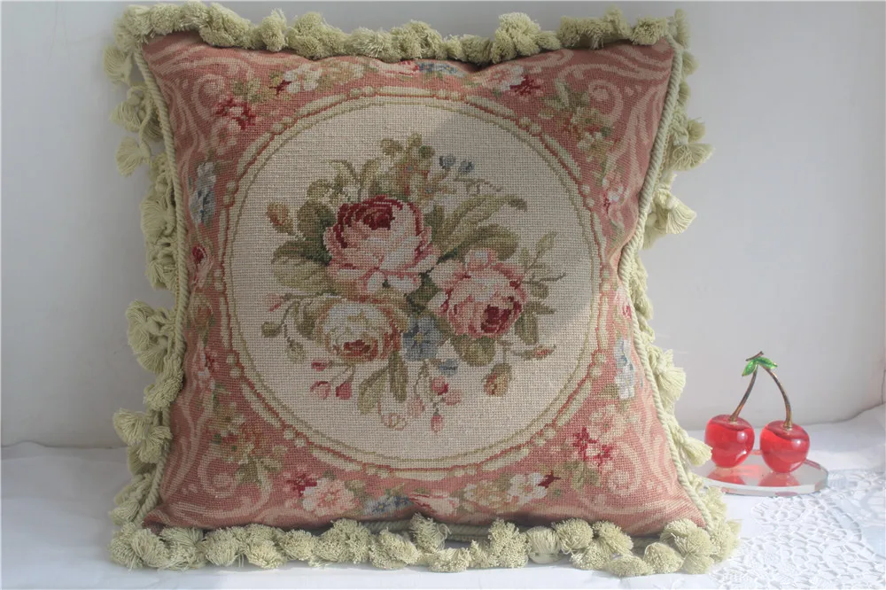 Бесплатная доставка 15K 16 &quotX16&quot Розовая подушка для рукоделия ручная Подушка с