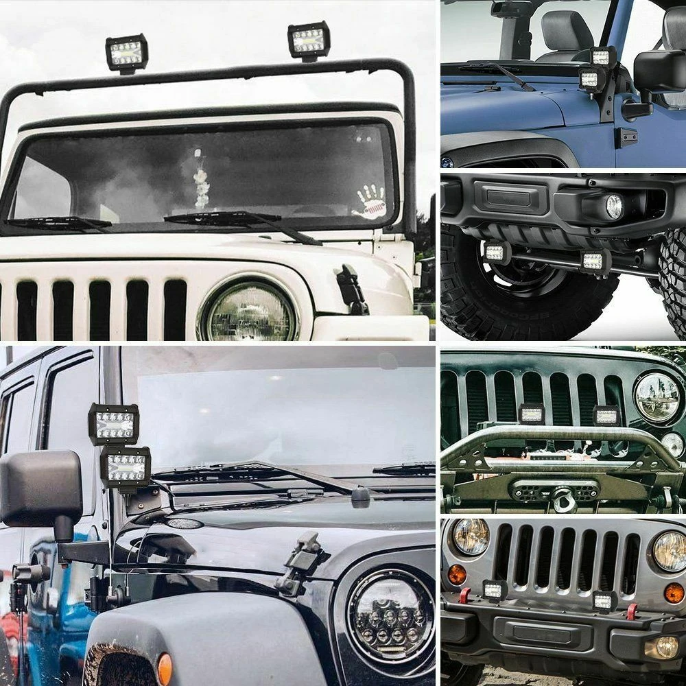 1 шт. 4 дюйма Автомобильный светодиодный рабочий светильник автомобильный