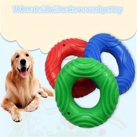 explosion dog toy tpr thread vocal donut multi color environmental protection medium and large pet molar tooth cleaning ring new