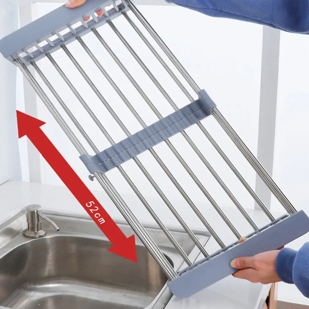 Сушилка для посуды сушилка сливная корзина кухонный органайзер из нержавеющей