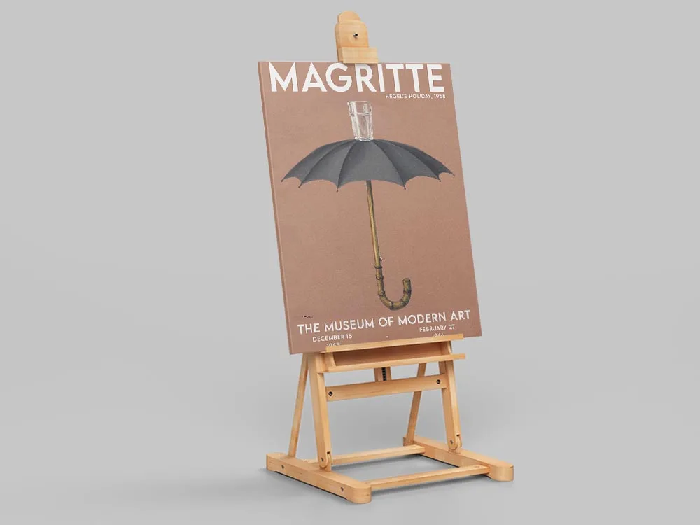 Художественный постер Рене Магритт &quotПраздник Гегеля&quot печать на холсте