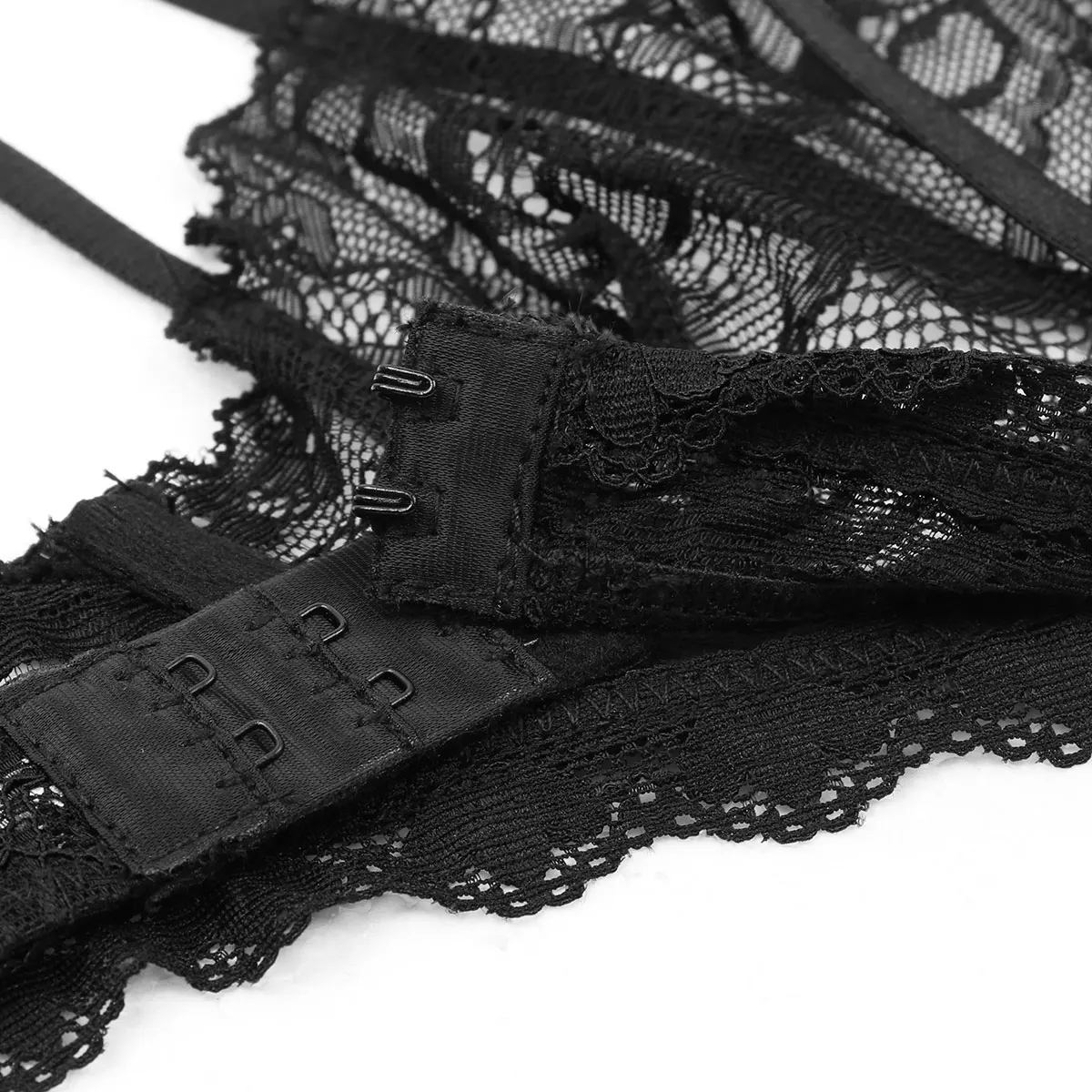 

Women Erotic Lingerie See Through Sheer Lace Bralette Criss-cross Underwired Bra Top Womens Sexy Bras Lingerie Nightwear