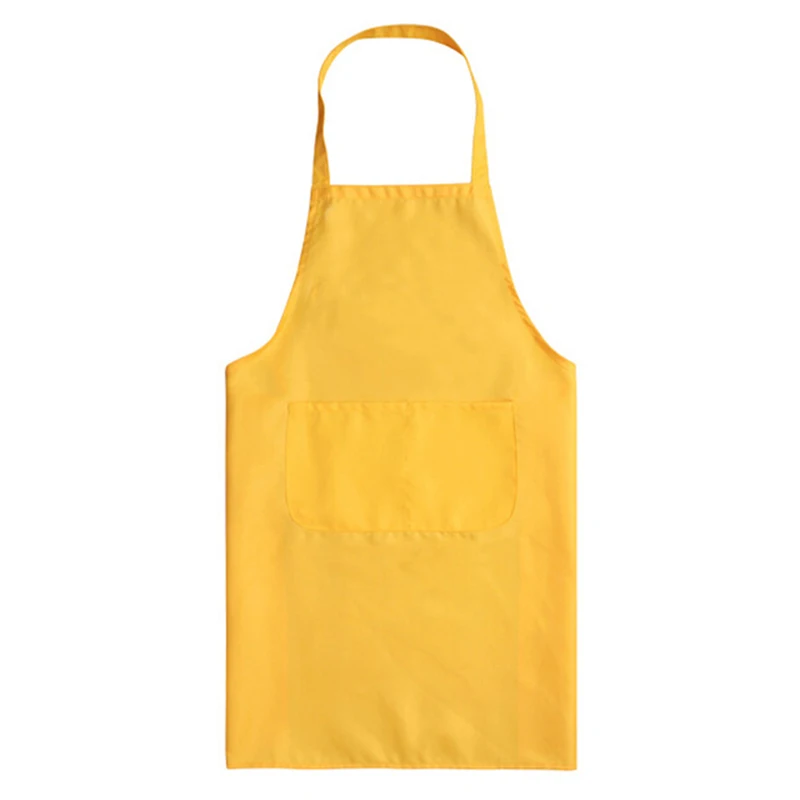 

NEW Pure Color Cooking Kitchen Apron For Woman Men Chef Waiter Cafe Shop Hairdresser Couples Apron Custom Gift Bibs Plain Apron