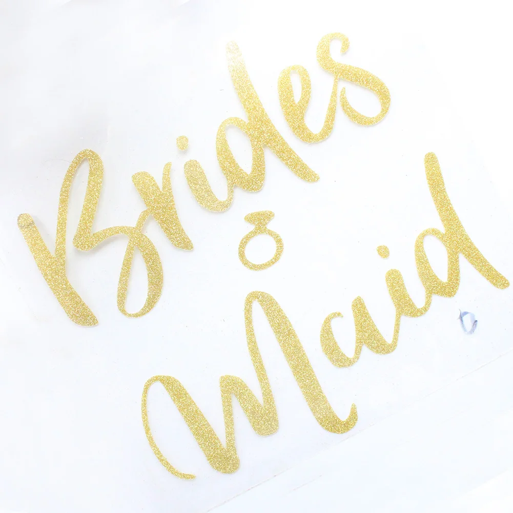 Наклейки для свадебной вечеринки наклейки команды невесты Золотая наклейка
