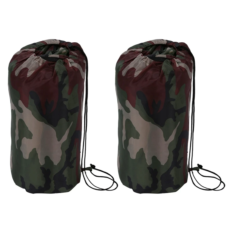 

2X High Quality Cotton Camping Sleeping Bag,15℃-5℃ Degree, Envelope Style, Camouflage Sleeping Bags