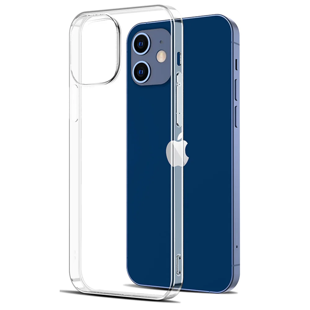 Прозрачный силиконовый чехол для телефона iPhone 13 12 11 Pro X XR XS Max 4 5 6 s 4s 5s 7 8 Plus SE 2020 я