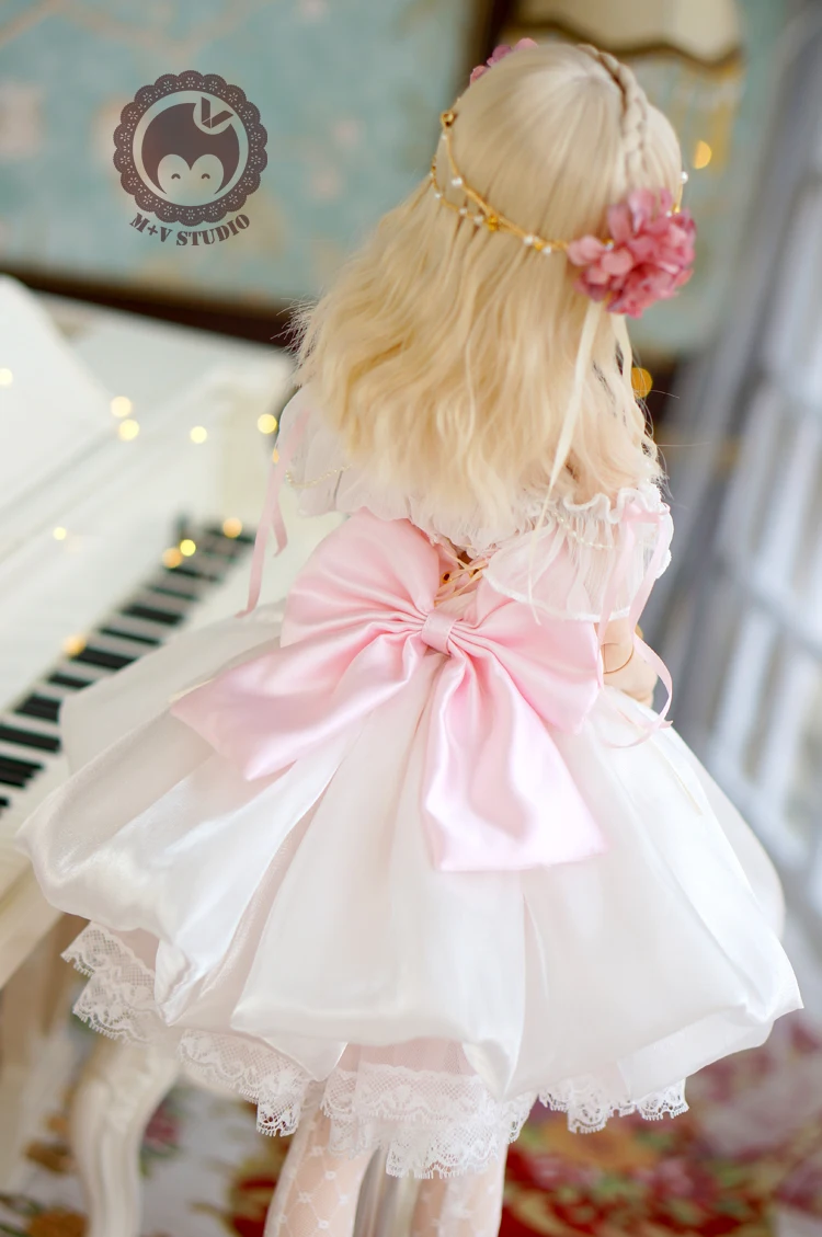 Новая Одежда для кукол BJD 1/3 SD DDAEAS платье принцессы зарубежная юбка розовый синий настраиваемые аксессуары для кукол