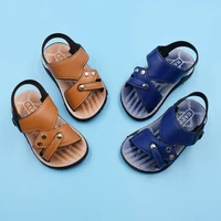 summer children sandals for boys girls kids casual outdoor soft non slip leather slippers shoe student flat beach shoes b0031