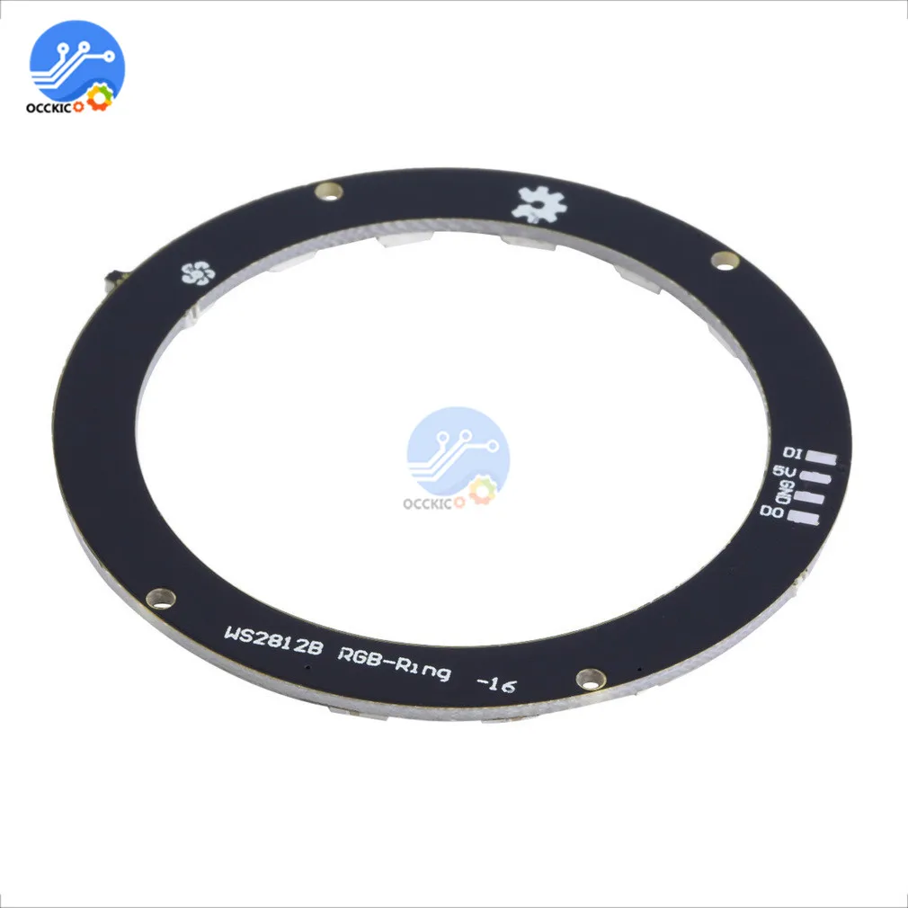 16 бит X WS2812 5050 RGB светодиодный кольцевой светильник со встроенными драйверами 60 мм