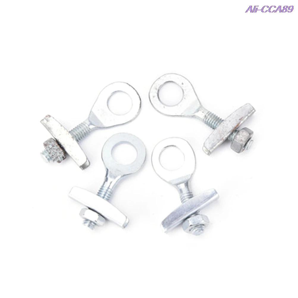 

4 шт./лот стальной велосипедный натяжитель цепи регулятор для BMX фиксированная Шестерня односкоростной Трековый велосипед серебристого цвета