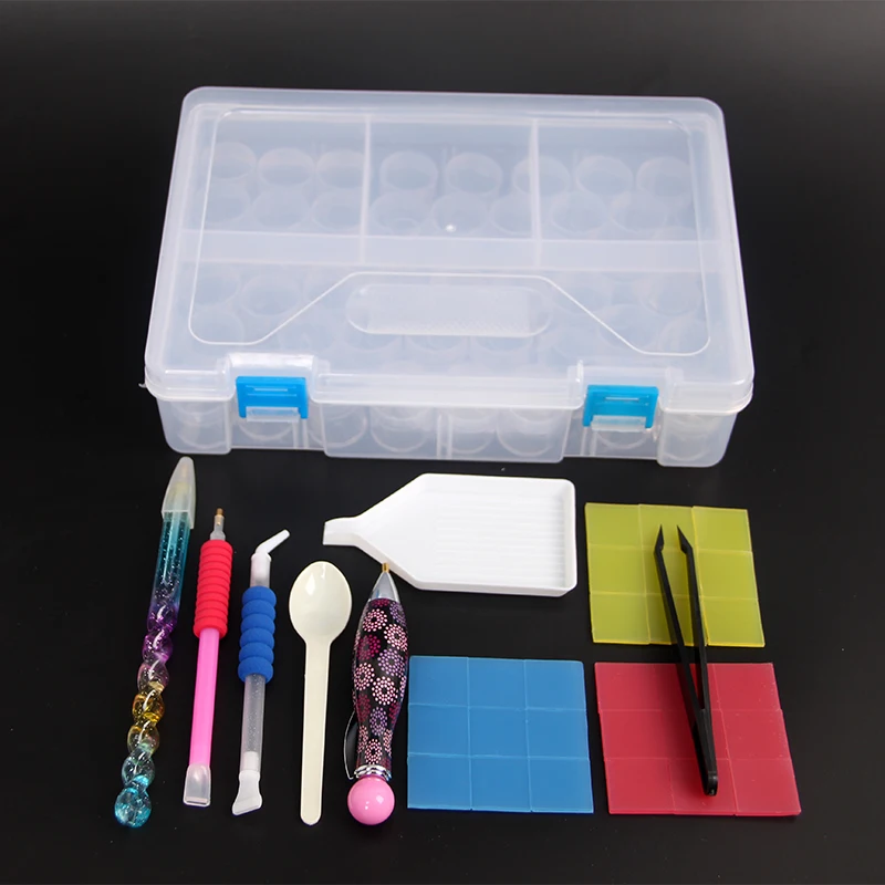 

Diamond Painting Tools Accessories Beads Container Rhinestone Diamond Embroidery Stone Storage 48pcs Convenience Box