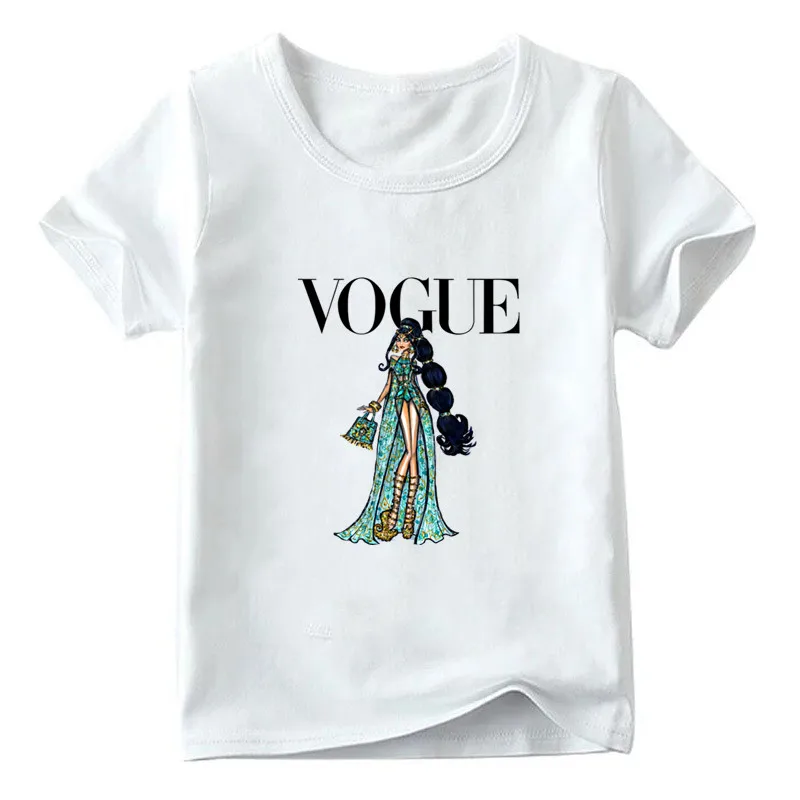 8 Fashion Family Matching Clothes Outfits Look Mother Daughter VOGUE Princess Tshirt Clothing Mommy and Me Family Look T-shirt - Цвет: 8