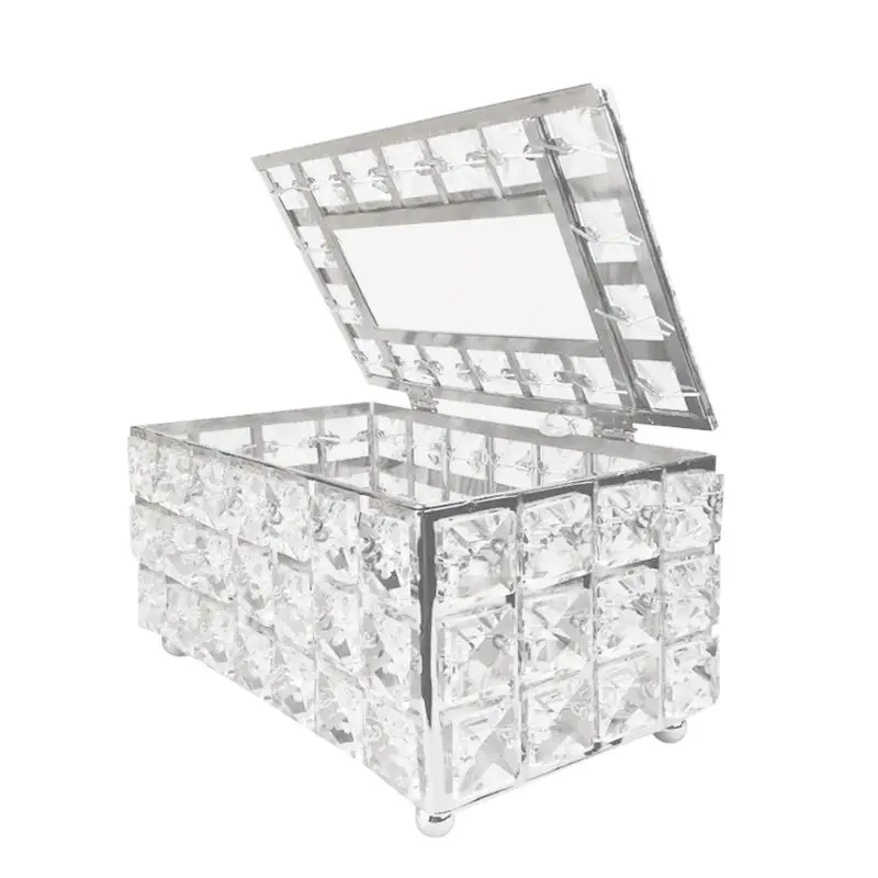 Tissue Box Holder Crystal Cube Napkin Dispenser Bedroom Office Hotel Cafe Coffee 4 Size | Дом и сад