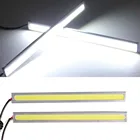2 шт. 17 см Светодиодная лампа в серебряной рамке яркая 12 В Водонепроницаемая COB автомобильная светодиодная противотуманная лампа для вождения ультратонкая белая лампа дневные ходовые огни
