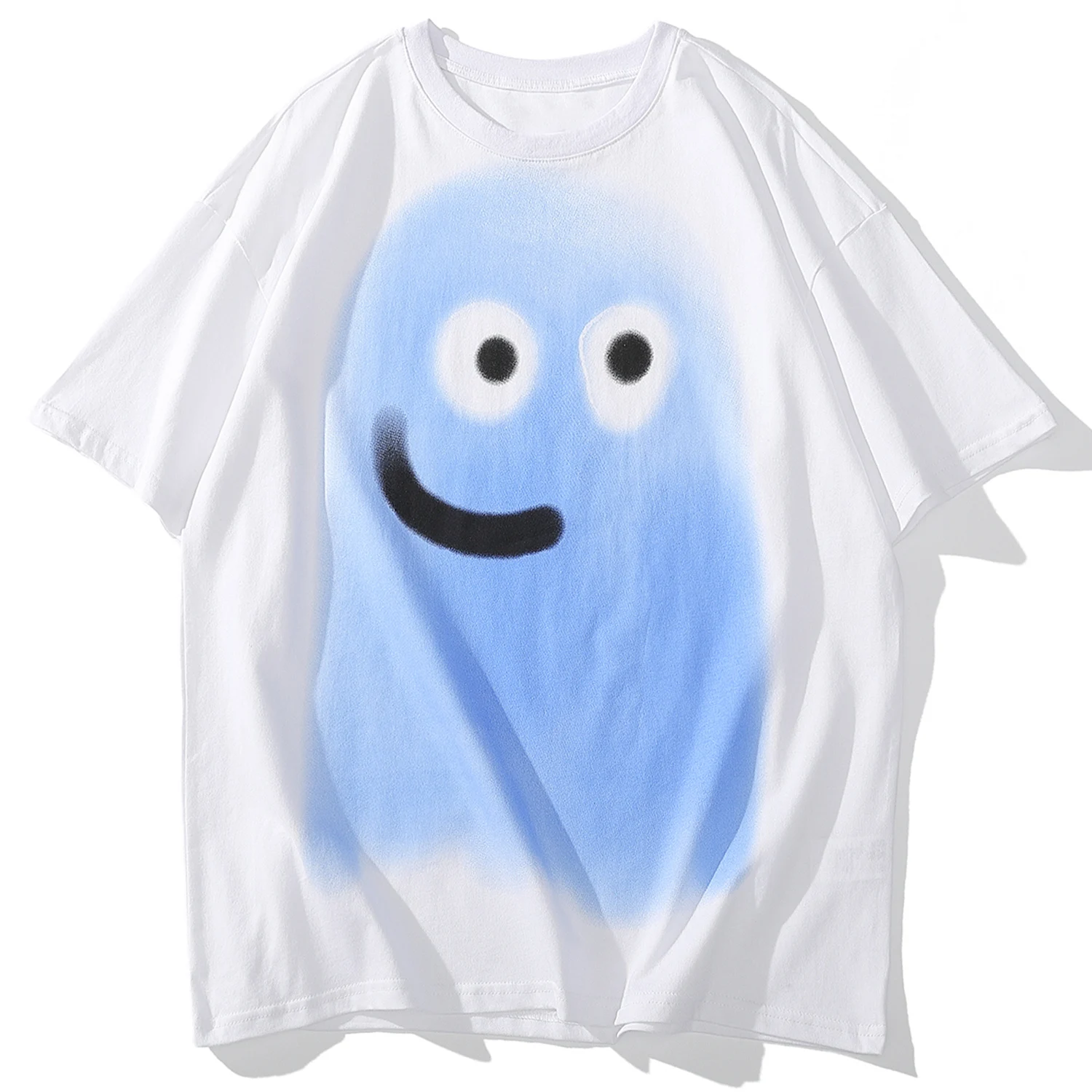 Футболка мужская с улыбающимся принтом в стиле хип-хоп | Мужская одежда