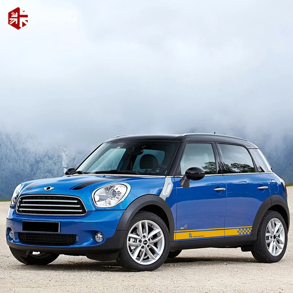 2X Юнион Джек Стайлинг Дверь автомобиля боковые полосы юбка наклейка