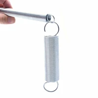 with hook extension spring 10pcs wire diameter 1mm white zinc plated outer diameter 7mm tension spring length 20 60mm