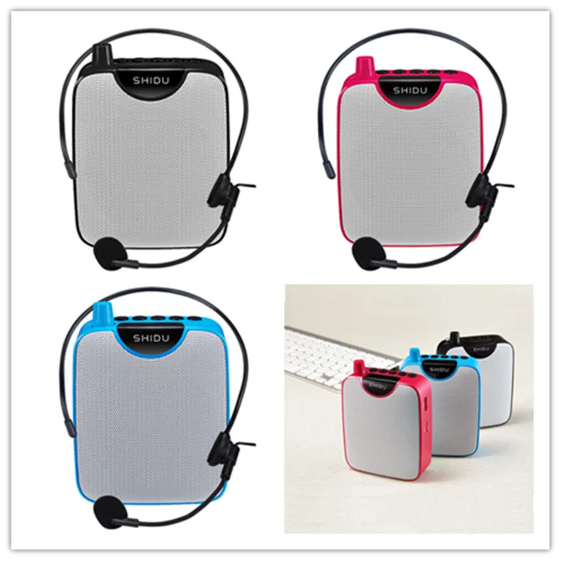 Портативный голосовой усилитель SHIDU 10 Вт микрофон для учителя динамик с MP3