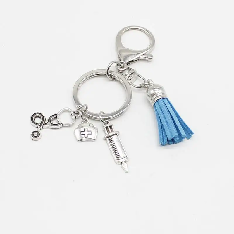 Новинка 2019 медицинская цветная цепочка для медсестры шапка ключей шприц