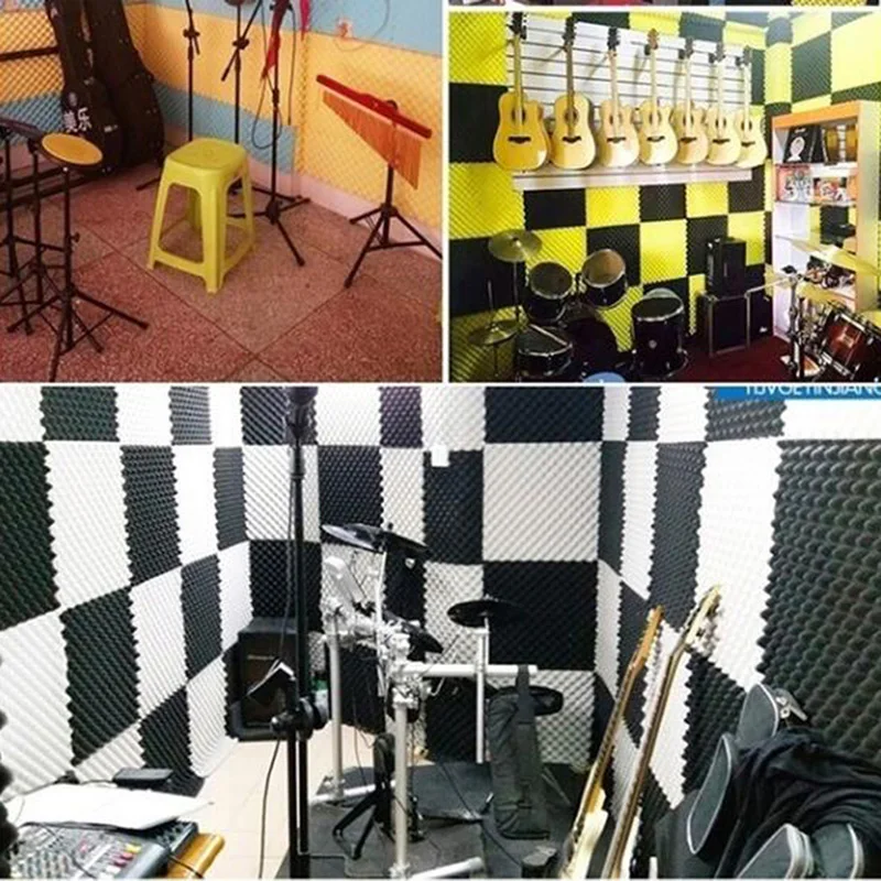 

Acoustic Foam Sound Proof Foam Panels Noise Dampening Foam Studio Music Equipment 30x30x3cm
