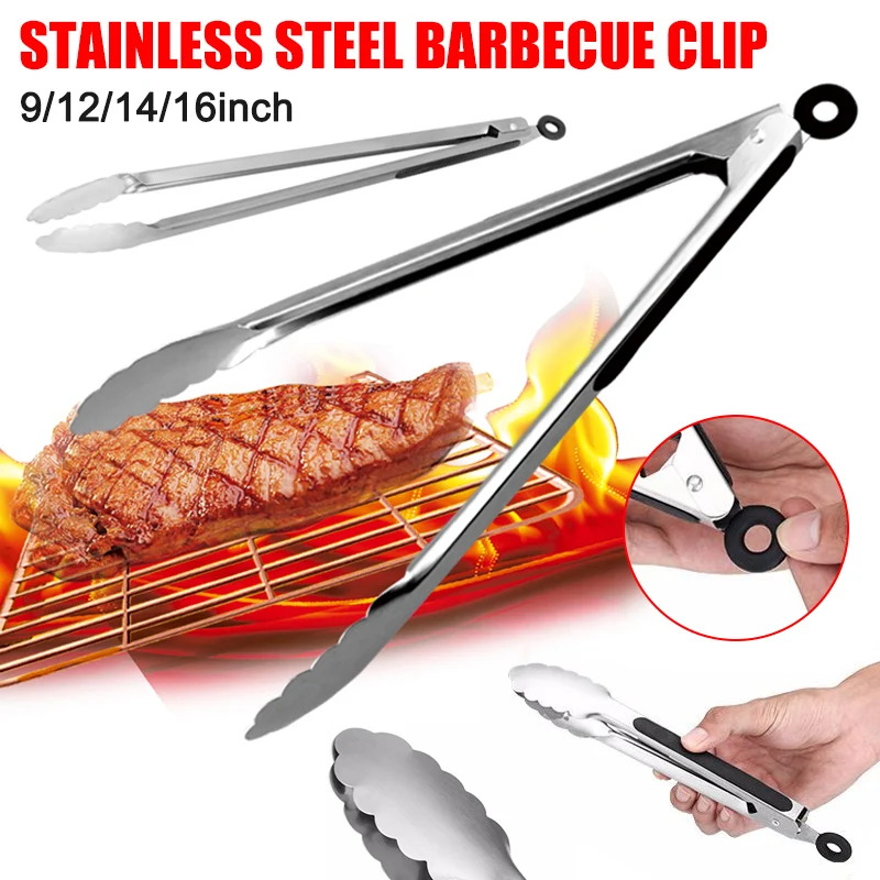 Лидер продаж щипцы 9/12/14/16 дюймов фотоустройство для барбекю кухонные с защелкой
