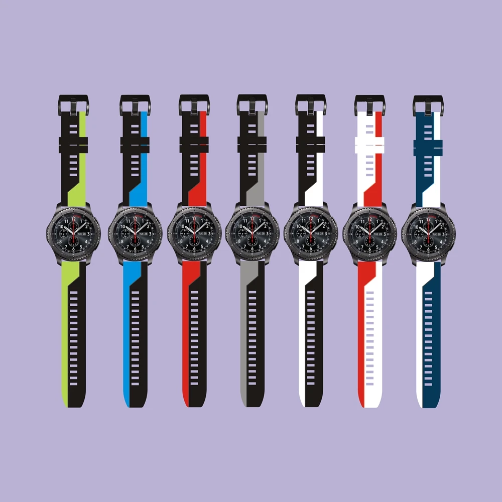 

20MM Strap For Amazfit GTS 2 Sport Double Color Bracelet Strap For XiaoMi HuaMi Amazfit GTS GTS2 20MM Replacement Watchband