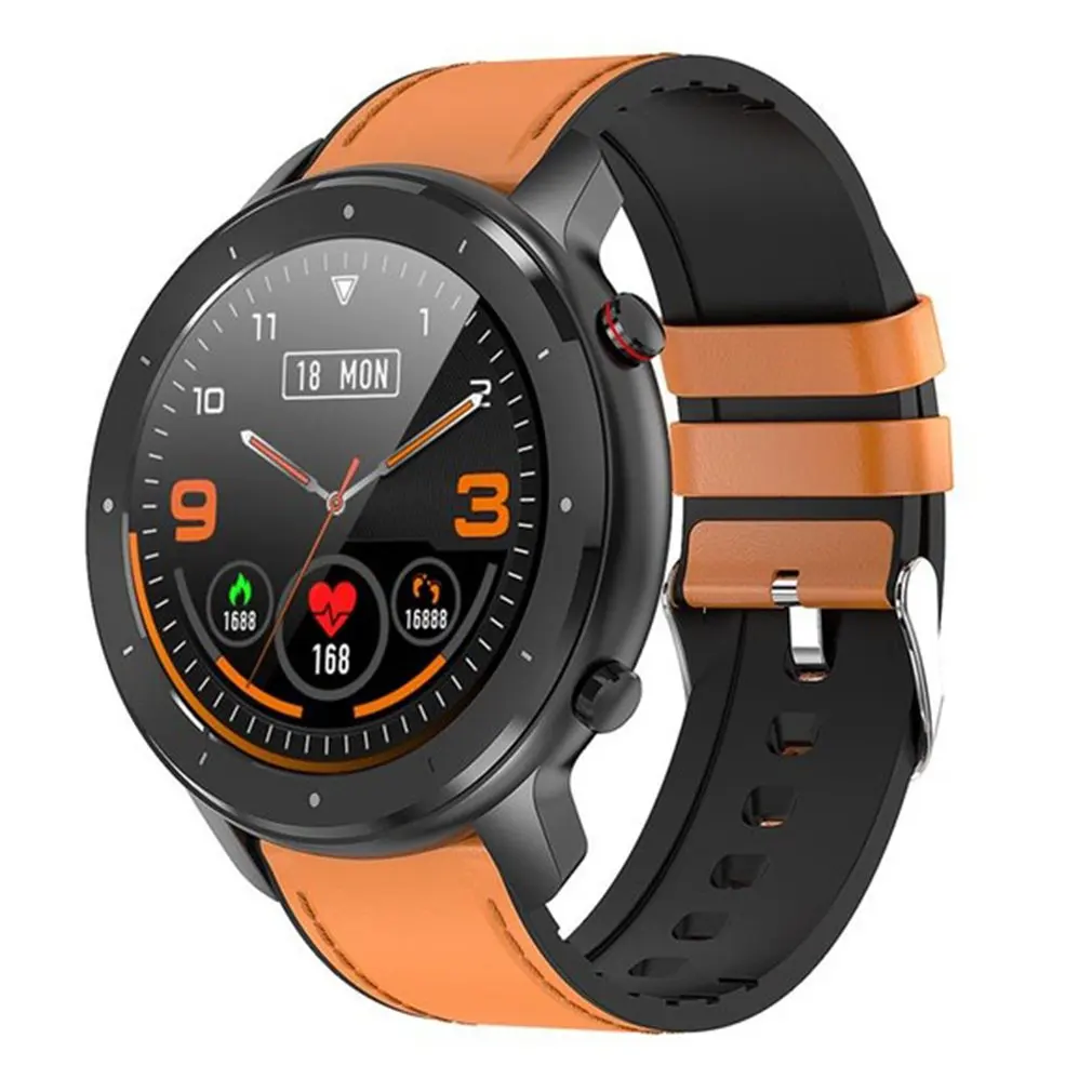 2020 F12 Bluetooth V5.0 Смарт часы 1 28 дюймов полный сенсорный экран для сердечного ритма