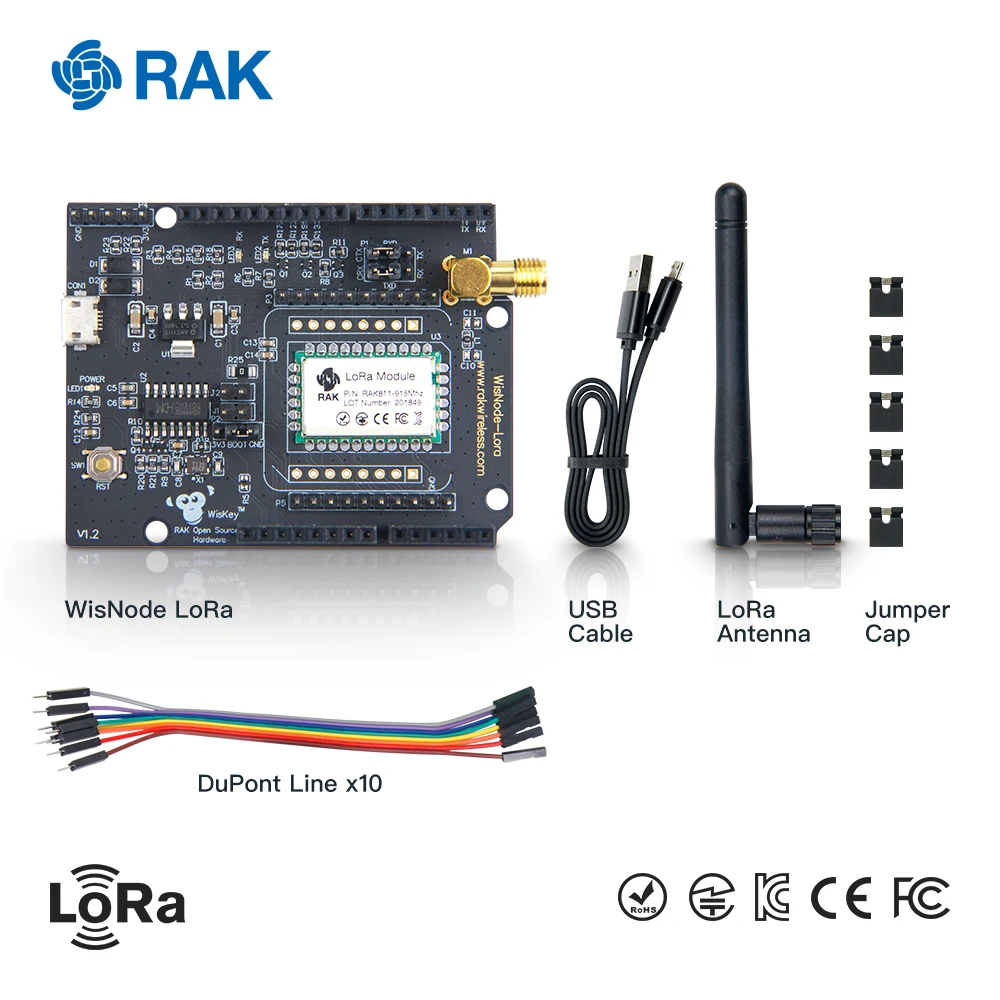 Wisknot Lora модуль IOT оборудование с открытым исходным кодом совместимая тестовая