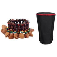 african drum handbell percussion bracelet hand chain sound djembe bracelet cloth djembe african drum gig bag 10 inch