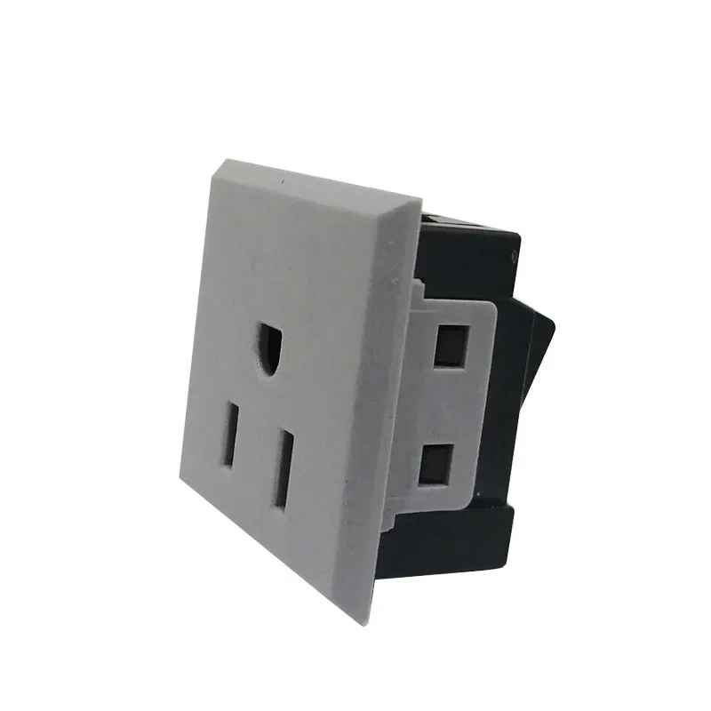 US SOCKET Универсальная розетка, встроенная USB Настольная розетка, двойная USB 2.1A AC зарядка, розетка, настенная панель, розетка, модуль, розетка - Цвет: US SOCKET