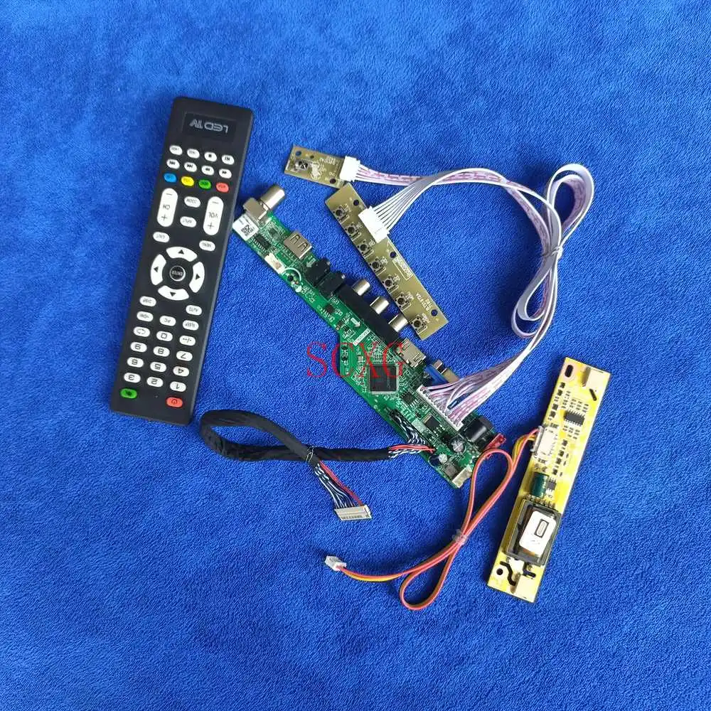 

HDMI-compatible VGA AV USB 2CCFL DIY kit For M190A1/M190MWW3/M190MWW4 1440*900 LCD display drive board Analog Signal LVDS 30-Pin