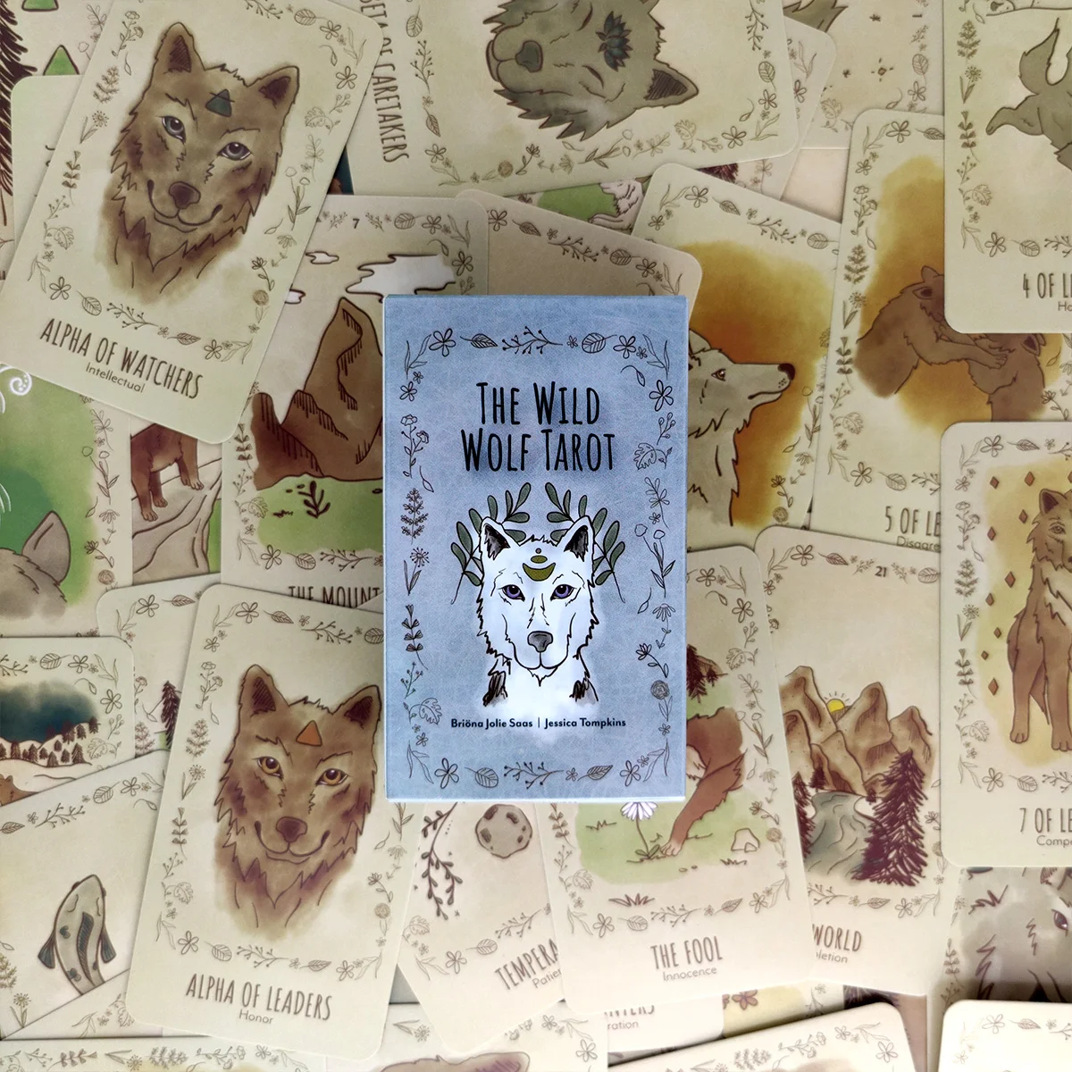 

The wild wolf tarot Cards Party Tarot Deck Supplies English Board Game Party Playing Cards 78 pcs