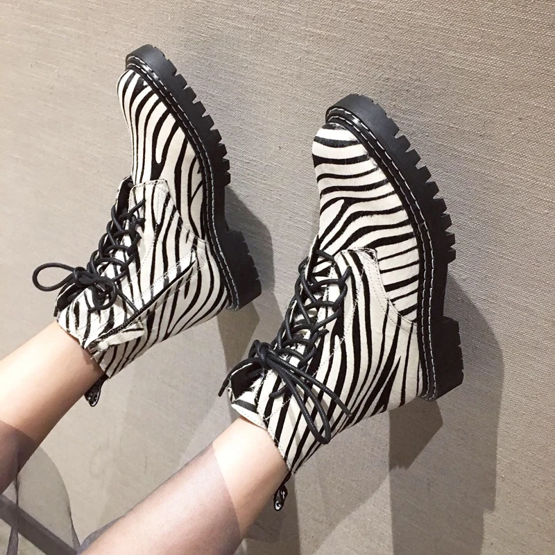 Женские ботинки модные из натуральной кожи женские дизайнерские на шнуровке с