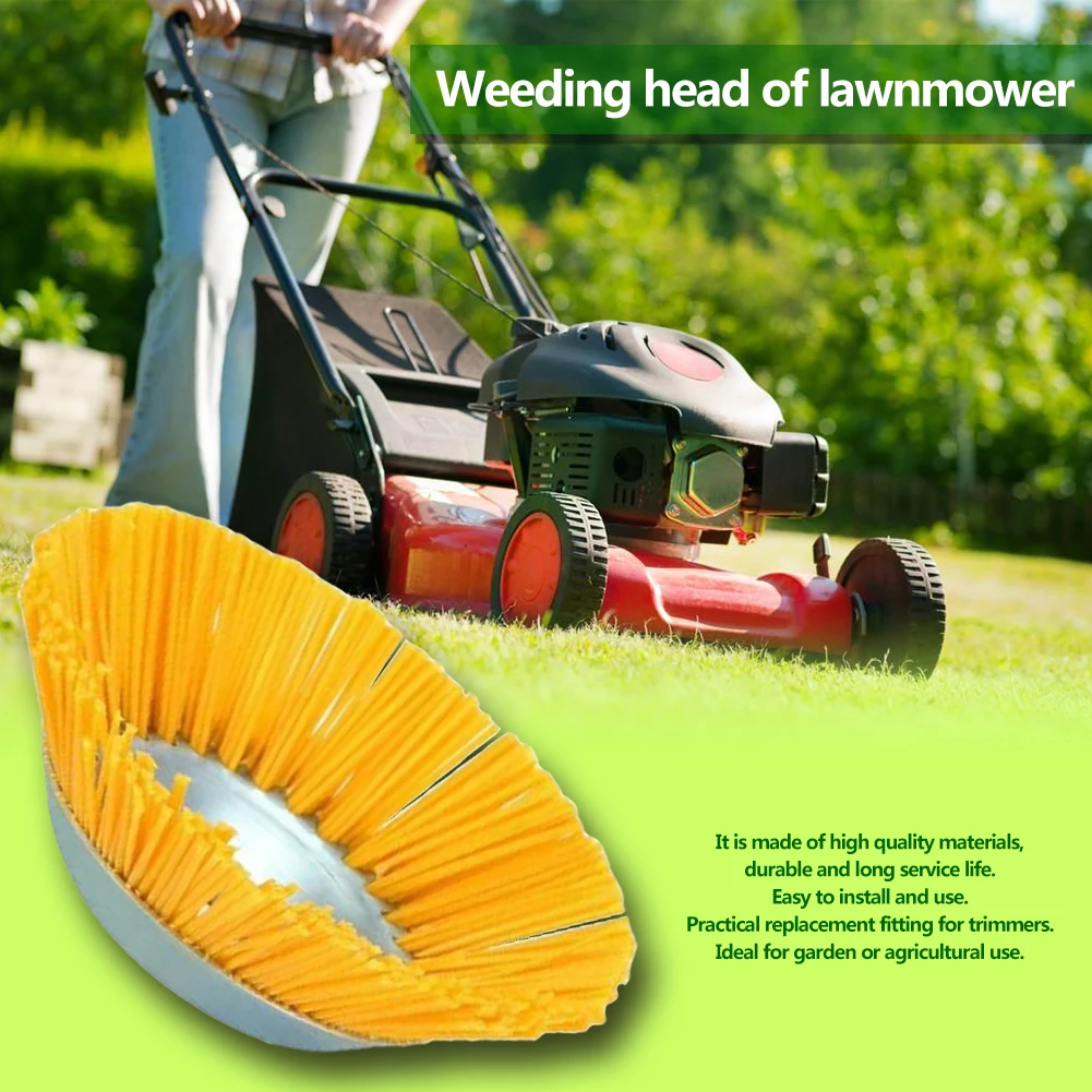 

Steel Wire Grass Trimmer Wheel Weeding Head Brush Cutter Head for Lawnmower